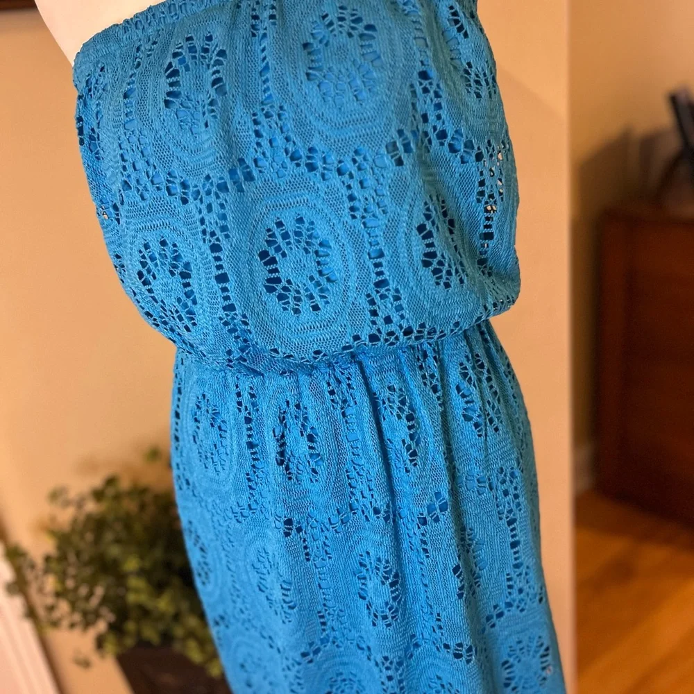 Lilly Pulitzer Emmett Women’s Strapless Dress in Blue - Picture 10 of 14